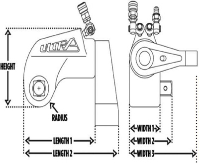 TU Series Hydraulic Torque Wrench Square Drive Type